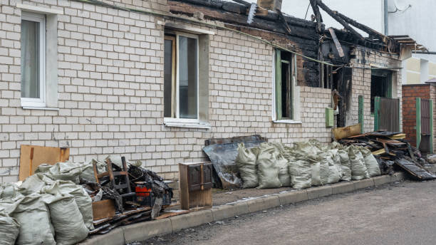 Professional Soot Cleanup technician working in Lake Dallas, TX